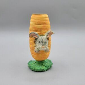 Charming Tails Bunny With Carrot Candleholder by Silvestri Rare